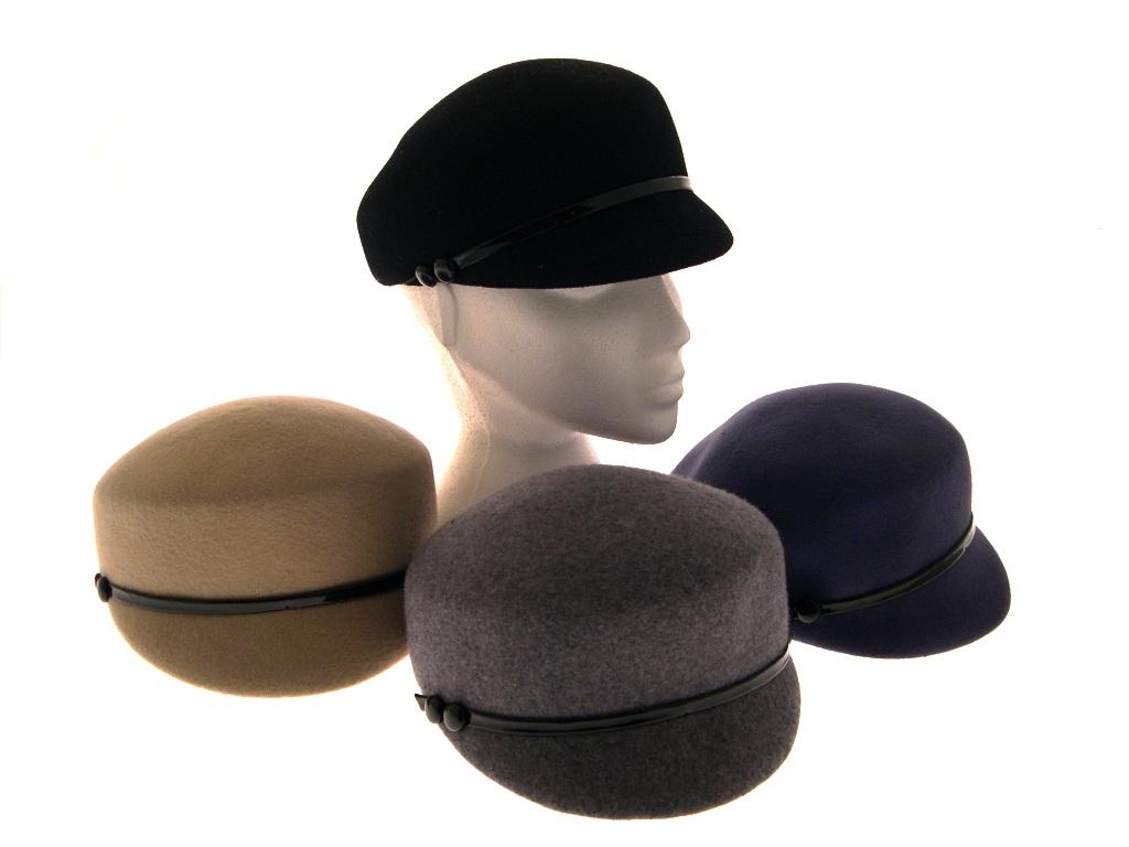 WOMENS BAKER BOY PEAK CAP BEANIE FELT HAT BERET WINTER XMAS GIRLS